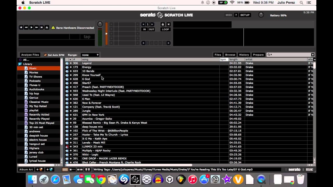 Analyze Songs In Serato Scratch Live